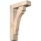 Ekena Millwork Merced Block Smooth Bracket w/ Offset Brace, Douglas Fir, 5 1/2"W x 18"D x 30"H BKT0604X18X30MRC05SDF - alternate 1